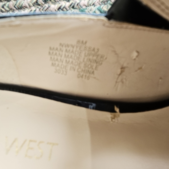 Nine West Nyessa Black Patent Pointed Toe Oxford-Size 8M - Picture 7 of 8